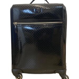 Black Designer Rolling Suitcase